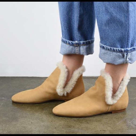 the row suede boots